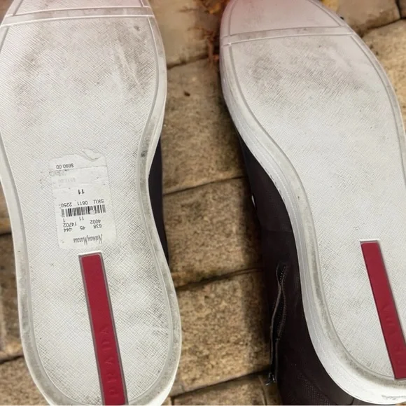 Prada Dark Brown High-Top Sneakers - Picture 3 of 5